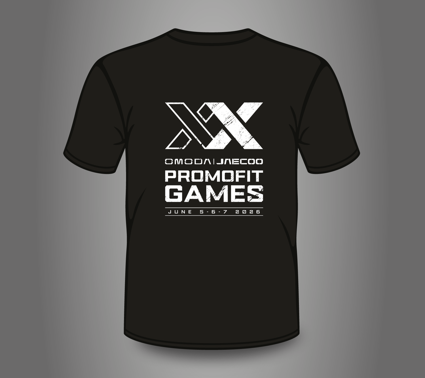 T-Shirt Preta Oficial Promofit Games 2026 | Edição Limitada